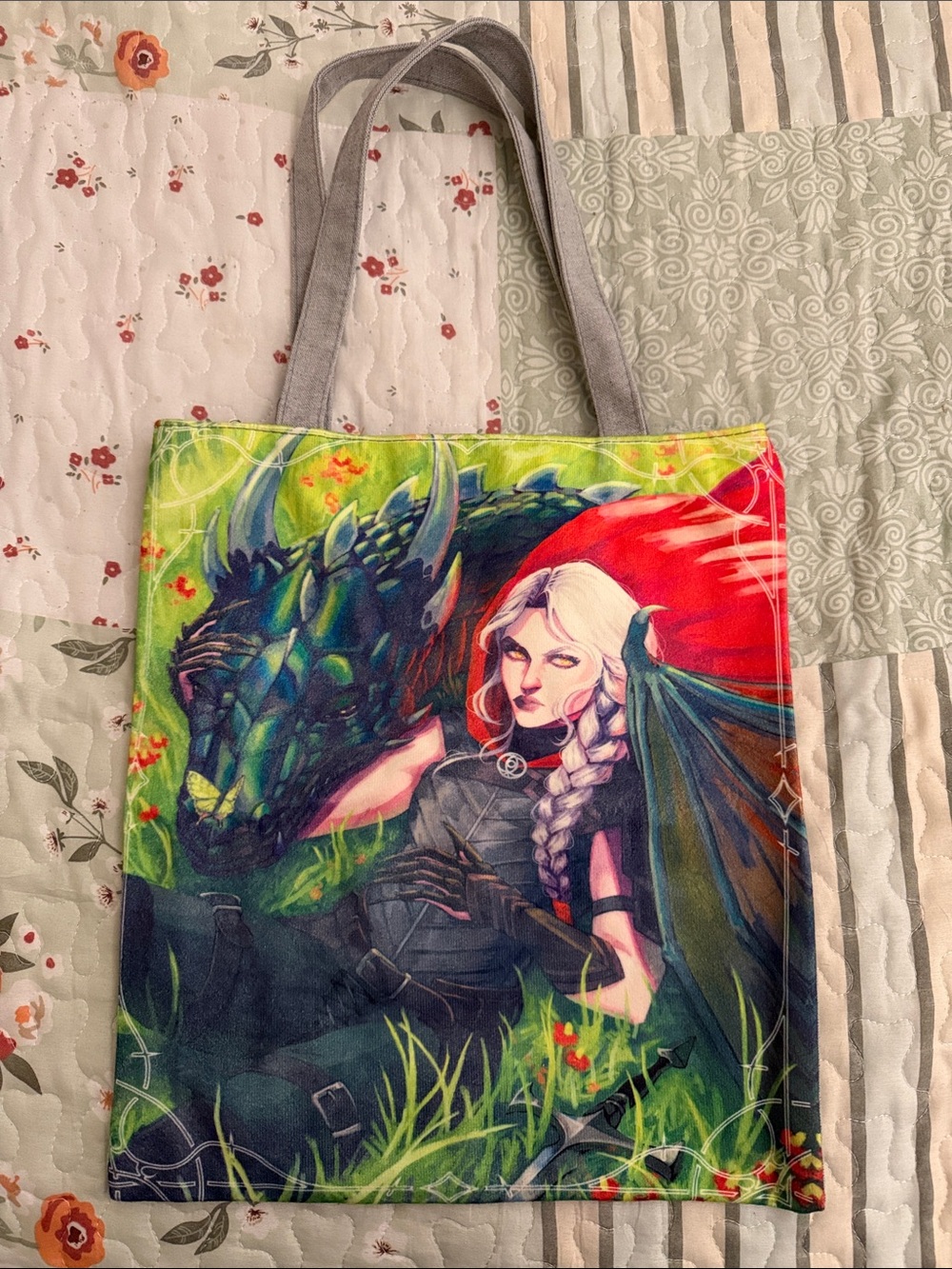 Throne of Glass Manon and Abraxos tote - Multicolor